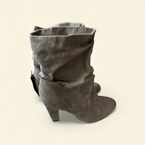 Express Taupe Heeled Boots